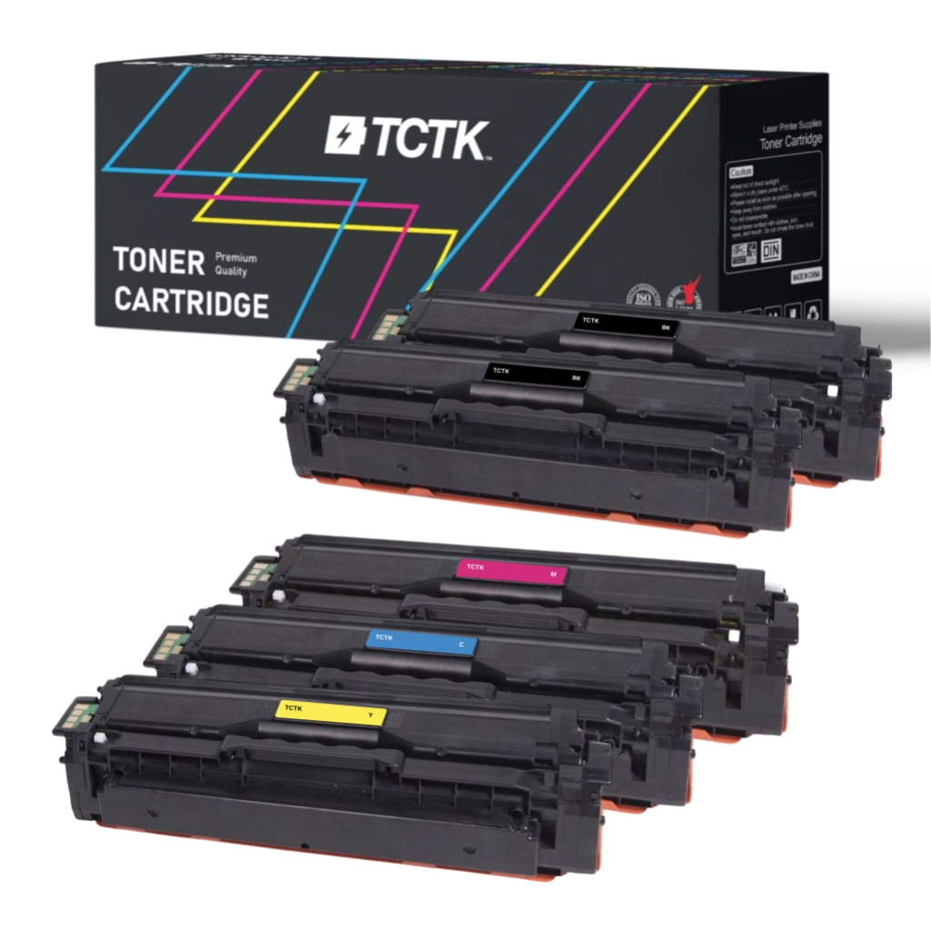 Multipack (4) Toners Meerdere kleuren Compatibel met Samsung CLP, CLX, Xpress - Vervangt CLT-C504S (SU025A)